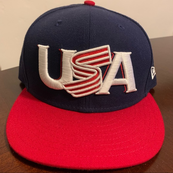 usa new era fitted hat